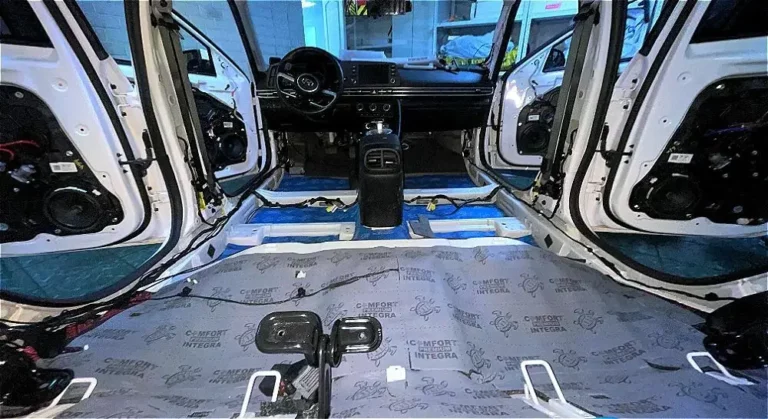 Шумоизоляция Hyunda Elantra 2020 пол 4