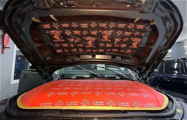 Шумоизоляция Range Rover Sport капот